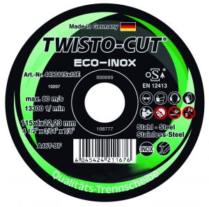 TWISTO-CUT® ECO-INOX katkaisulaikat 125X1X22 mm