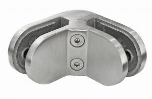 RX - Lasikiinnike kulma 45x63mm, 6-12.76mm, AISI 304, Hiottu