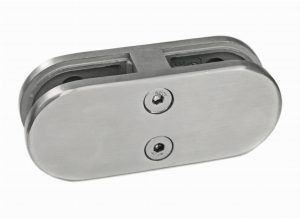 RX - Lasikiinnike liitos 45x106x30mm, 6-12,76mm, AISI 304, Hiottu