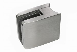 RX - Lasikiinnike 52x52 42,4mm putkelle. AISI 316, Hiottu