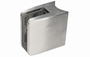 RX - Lasikiinnike 55x65 42,4mm putkelle, AISI 304, Hiottu