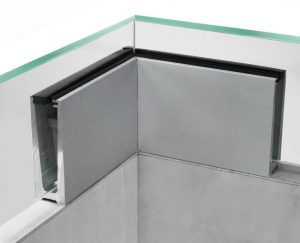 RX - Sisäpuolinen kulma lasikaideprofiili ETP.001.01.AL.A, ANODISOITU