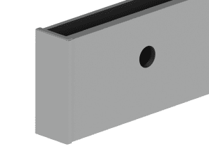 RX - Päätypeiteprofiili ETP.002.02.AL.A - VASEN, SATIINI