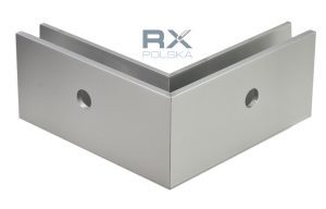 RX - Ulkopuolinen alumiinikulma lasikaideprofiili ETP.002.02.AL.A, ANODISOITU